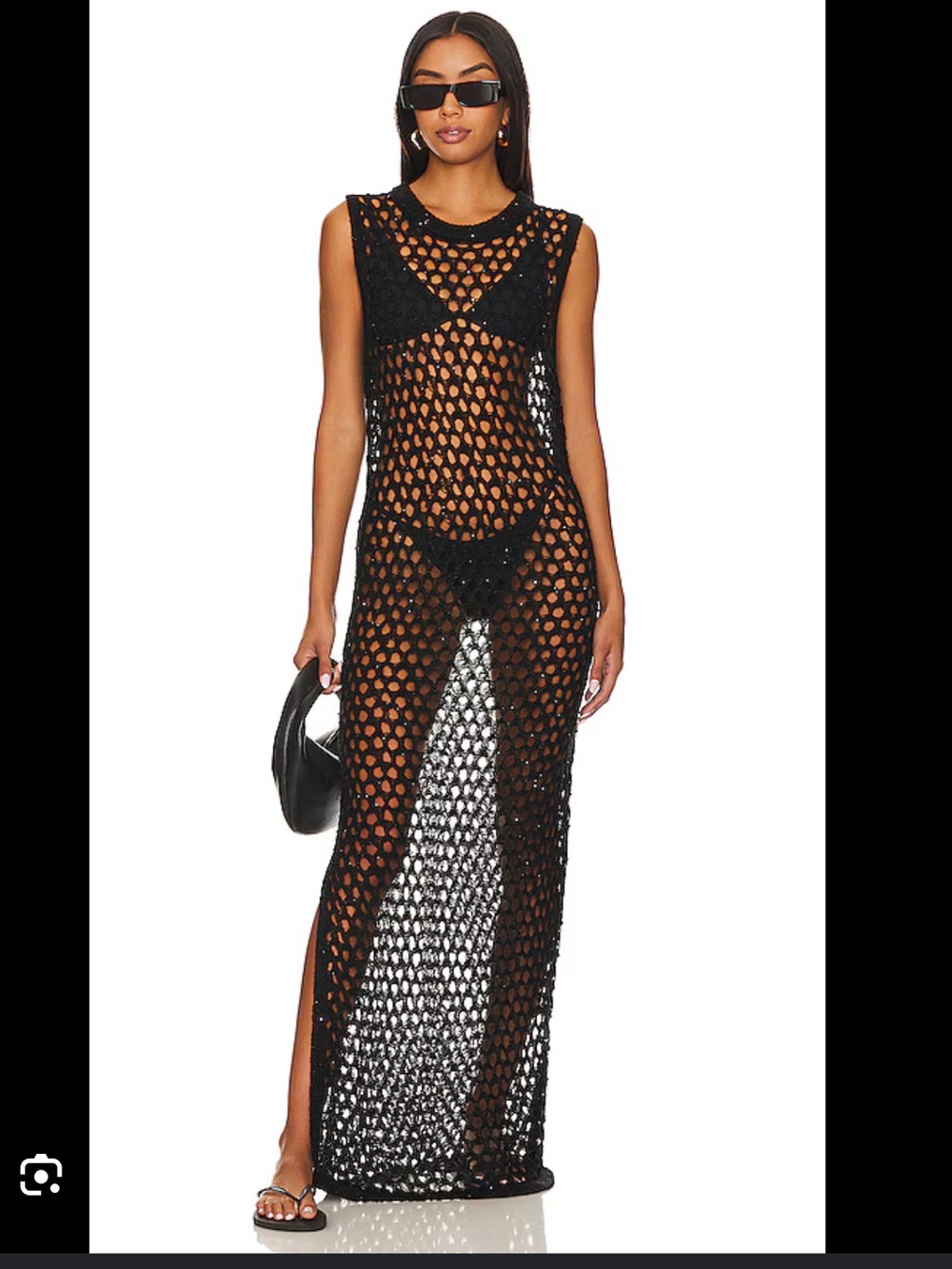 LNA Ry Sparkle Cover Up Dress